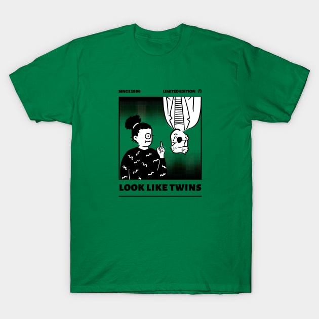 Look Like Twins 2 T-Shirt by AlmostMaybeNever